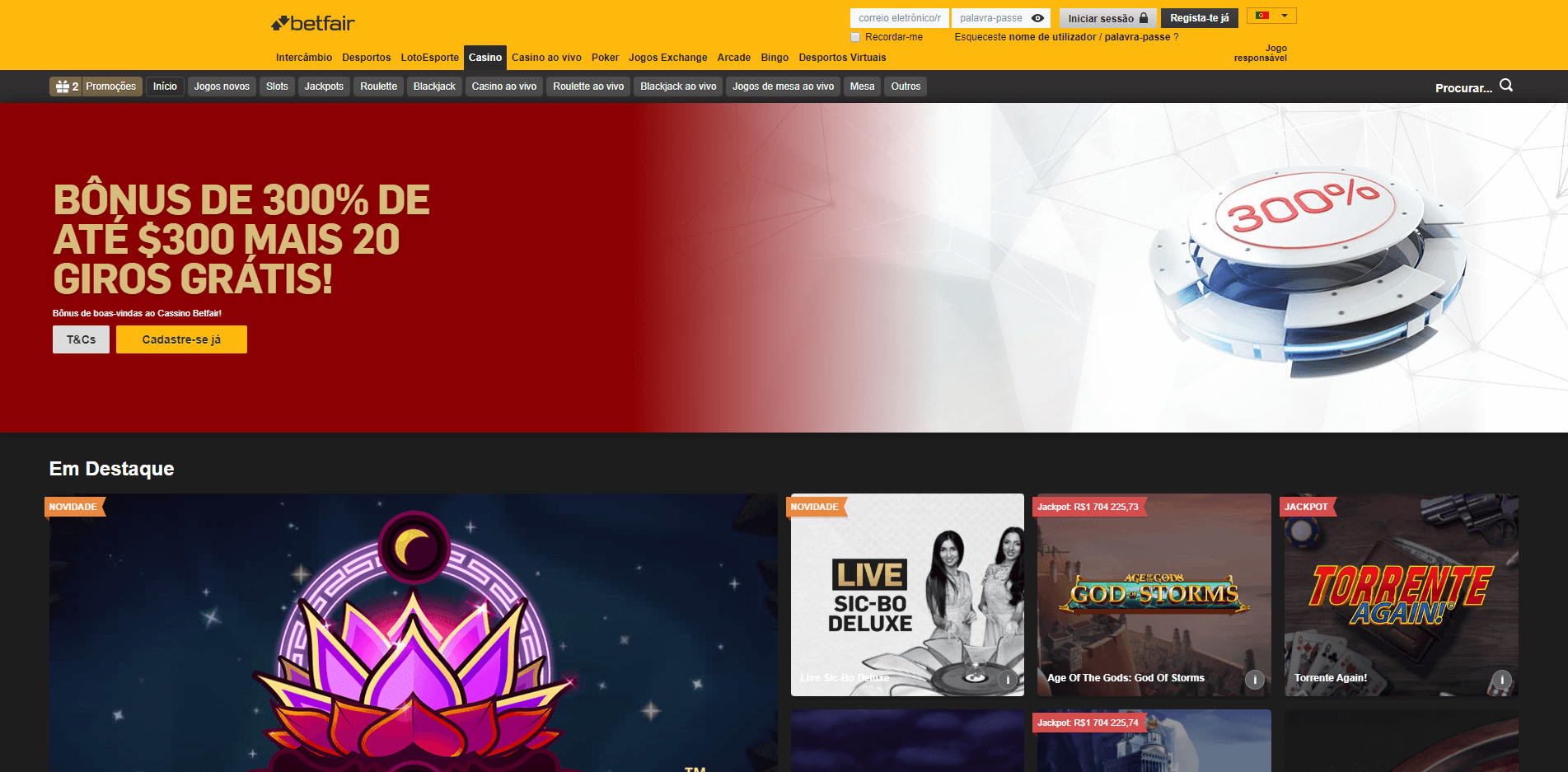 cassino-betfair