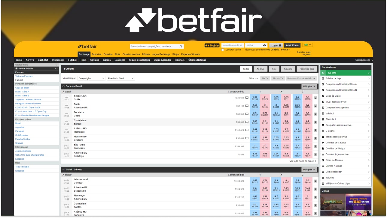Betfair no Brasil