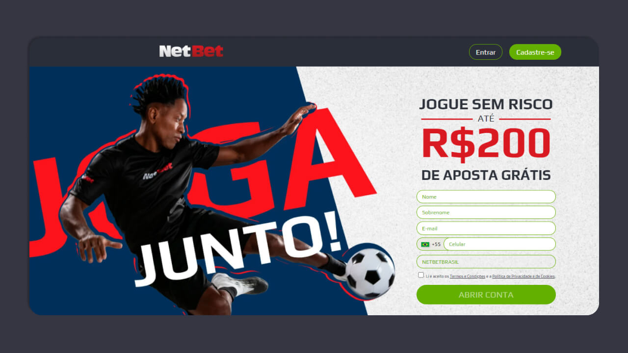 Como abrir uma conta na netbet